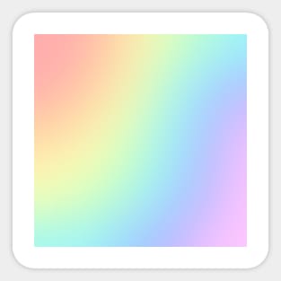 Pastel Rainbow Gradient Sticker